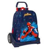 Skolerygsk med Hjul Spider-Man Neon Marinebl 33 x 42 x 14 cm #1