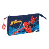 Dobbelt carry-all Spider-Man Neon Marinebl 22 x 12 x 3 cm #1