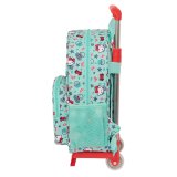 Skolerygsk med Hjul Hello Kitty Sea lovers Turkisbl 26 x 34 x 11 cm #2