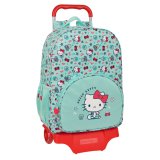 Skolerygsk med Hjul Hello Kitty Sea lovers Turkisbl 33 x 42 x 14 cm #1