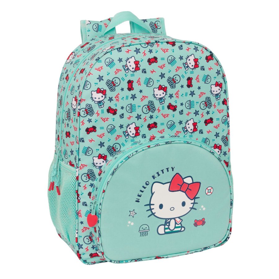 Skoletaske Hello Kitty Sea lovers Turkisbl 33 x 42 x 14 cm #1
