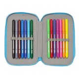 Dobbelt penalhus Algo de Jaime Hvid 12.5 x 19.5 x 4 cm (28 Dele) #4