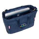 H�ndtasker Benetton Denim Bl� 40 x 31 x 17 cm #2