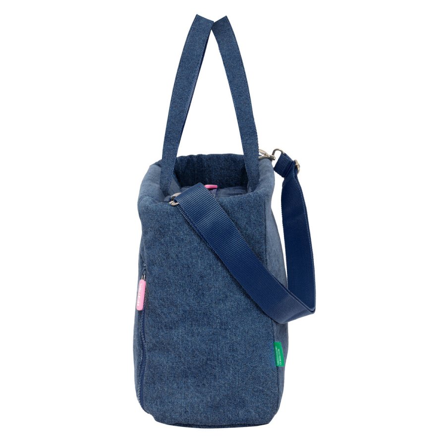 H�ndtasker Benetton Denim Bl� 40 x 31 x 17 cm #4