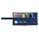 Penalhus Benetton Cool Marinebl 7 x 20 x 7 cm Roll-up 27 Dele #2