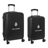 Kuffert-s�t Real Madrid C.F. + mediano 24 Trolley Marinebl� 40 x 63 x 26 cm (2 Dele) #1