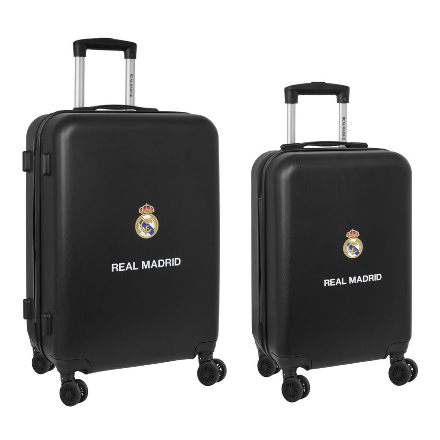 Kuffert-s�t Real Madrid C.F. + mediano 24 Trolley Marinebl� 40 x 63 x 26 cm (2 Dele) #1