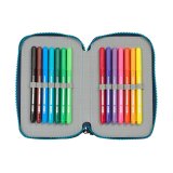 Dobbelt penalhus Munich Nautic Marinebl 12.5 x 19.5 x 4 cm 28 Dele #2