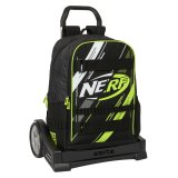 Skolerygsk med Hjul Nerf Get ready Sort 31 x 44 x 17 cm #1
