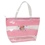 Hndtasker til damer Minnie Mouse Beach Pink Gennemsigtig #3