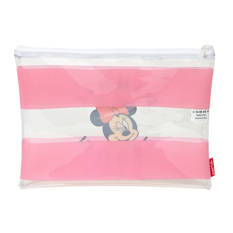 Vandtt taske Minnie Mouse Beach Pink Gennemsigtig #2
