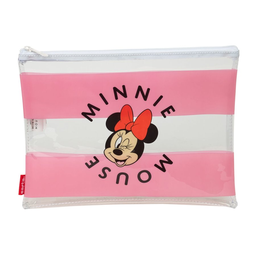 Vandtt taske Minnie Mouse Beach Pink Gennemsigtig #1
