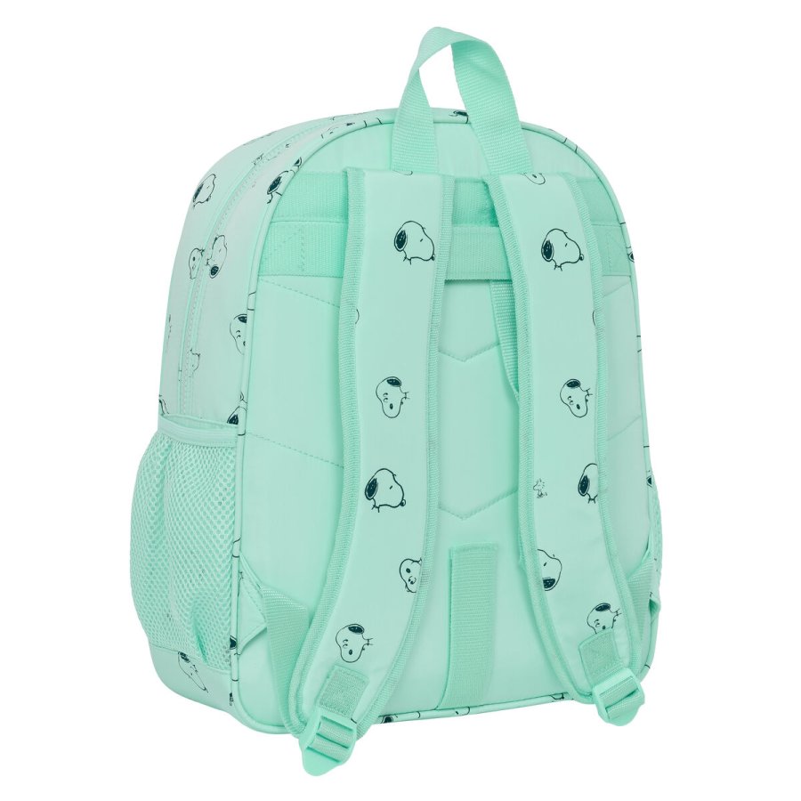Skoletaske Snoopy Groovy Grn 32 X 38 X 12 cm #2