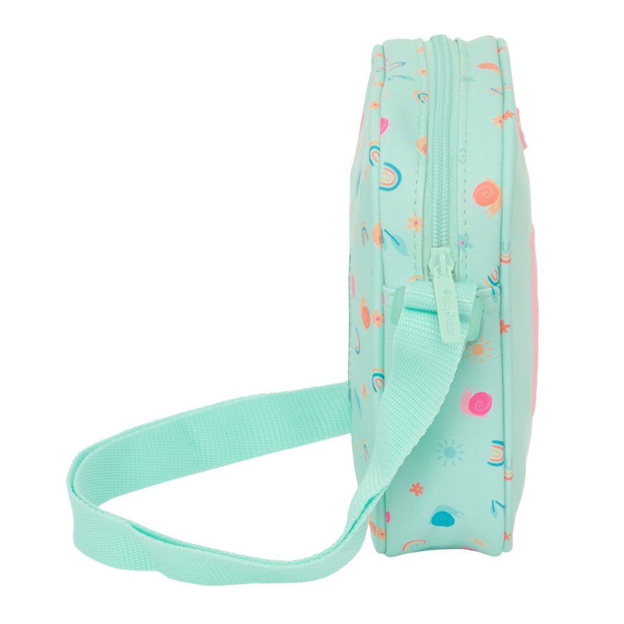 Skuldertaske Safta Snegl Turkisbl 16 x 18 x 4 cm #2