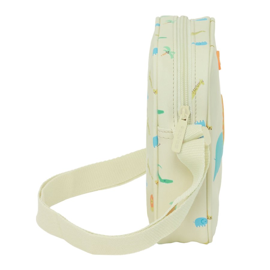 Skuldertaske Safta Jungle Beige 16 x 18 x 4 cm #2