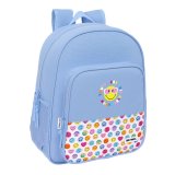 Skoletaske Smiley Joyful Bl Multifarvet 32 x 38 x 12 cm #1
