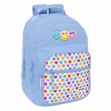 Skoletaske Smiley Joyful Bl Multifarvet 32 x 42 x 15 cm #1
