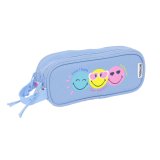 Dobbelt carry-all Smiley Joyful Multifarvet Lysebl 21 x 8 x 6 cm #1