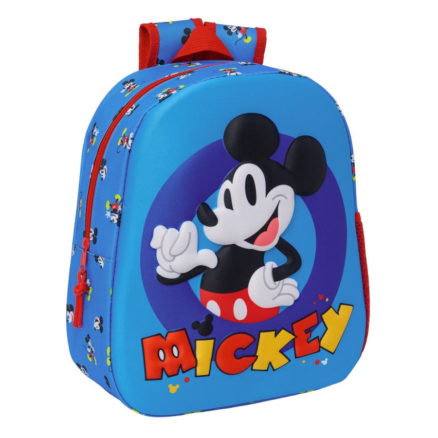 Skoletaske Mickey Mouse Clubhouse Bl 27 x 33 x 10 cm #1
