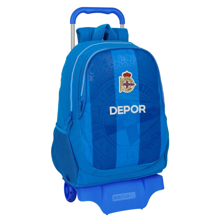 Skolerygsk med Hjul R. C. Deportivo de La Corua Bl 32 x 44 x 16 cm #1