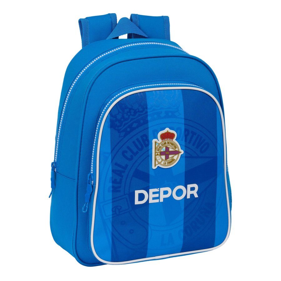 Skoletaske R. C. Deportivo de La Corua Bl 27 x 33 x 10 cm #1