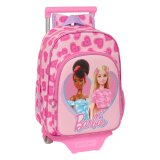 Skolerygsk med Hjul Barbie Love Pink 26 x 34 x 11 cm #1