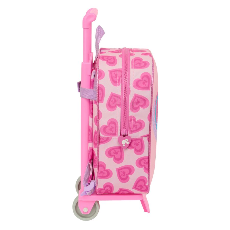 Skolerygsk med Hjul Barbie Love Pink 22 x 27 x 10 cm #3