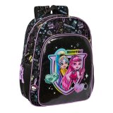 Skoletaske Monster High Sort 33 x 42 x 14 cm #1