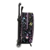 Skolerygsk med Hjul Monster High Sort 22 x 27 x 10 cm #2