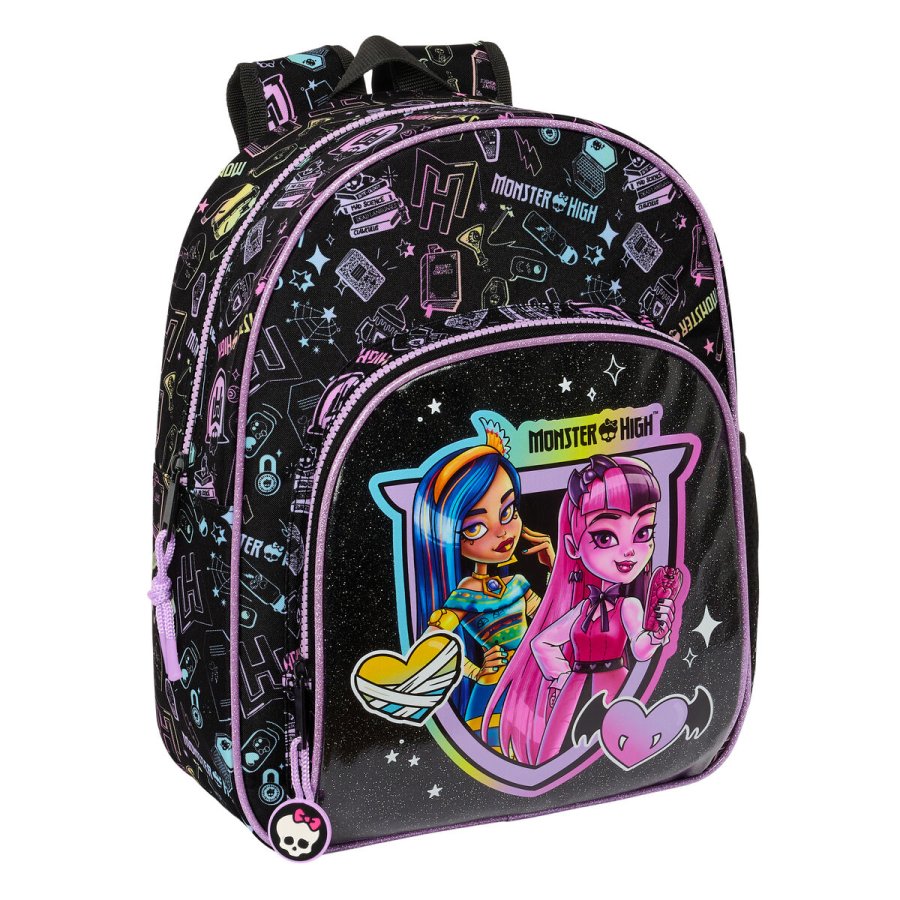 Brnetaske Monster High Sort 28 x 34 x 10 cm #1