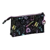 Penalhus Monster High Sort 22 x 12 x 3 cm #2