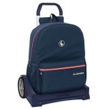 Skolerygsk med Hjul El Ganso Classic Marinebl 32 x 43 x 14 cm #1