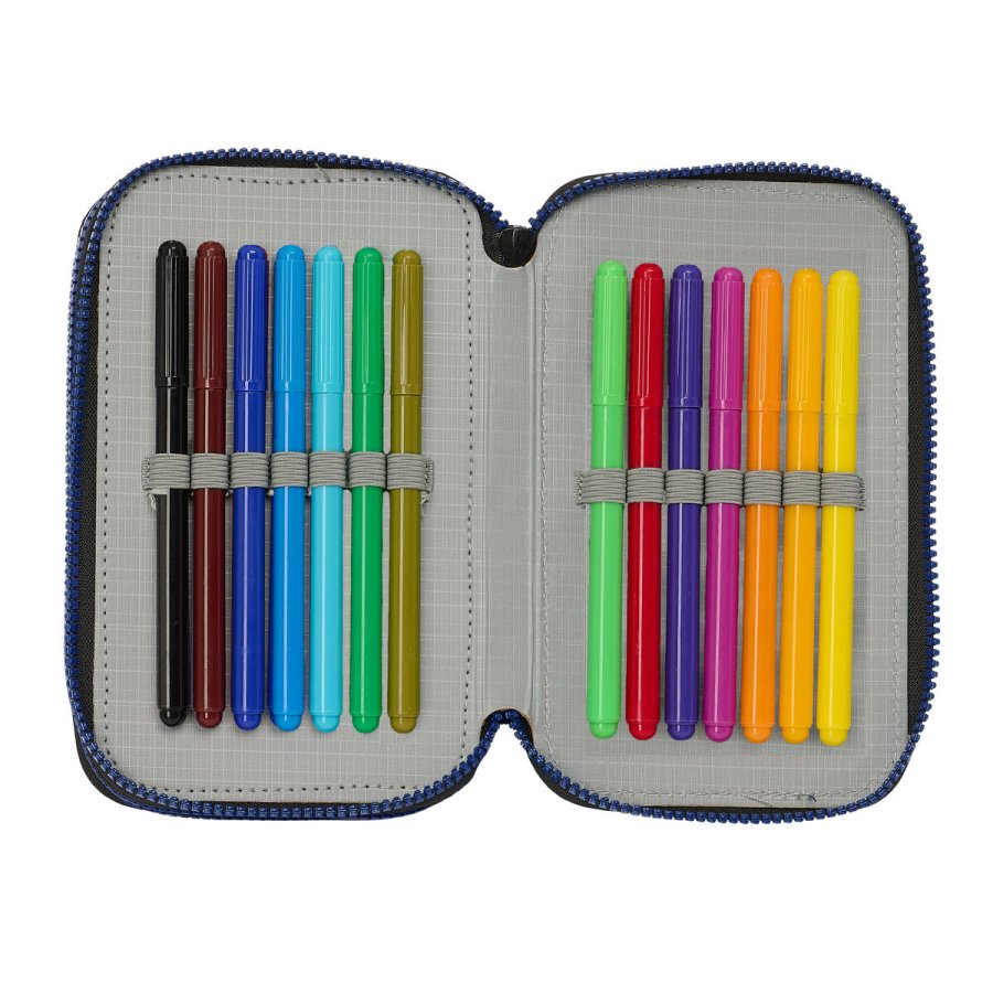 Tredobbelt Penalhus Naruto Ninja Bl Sort 12,5 x 19,5 x 5,5 cm 36 Dele #6