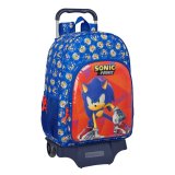 Skolerygs�k med Hjul Sonic Prime Bl� 33 x 42 x 14 cm #1