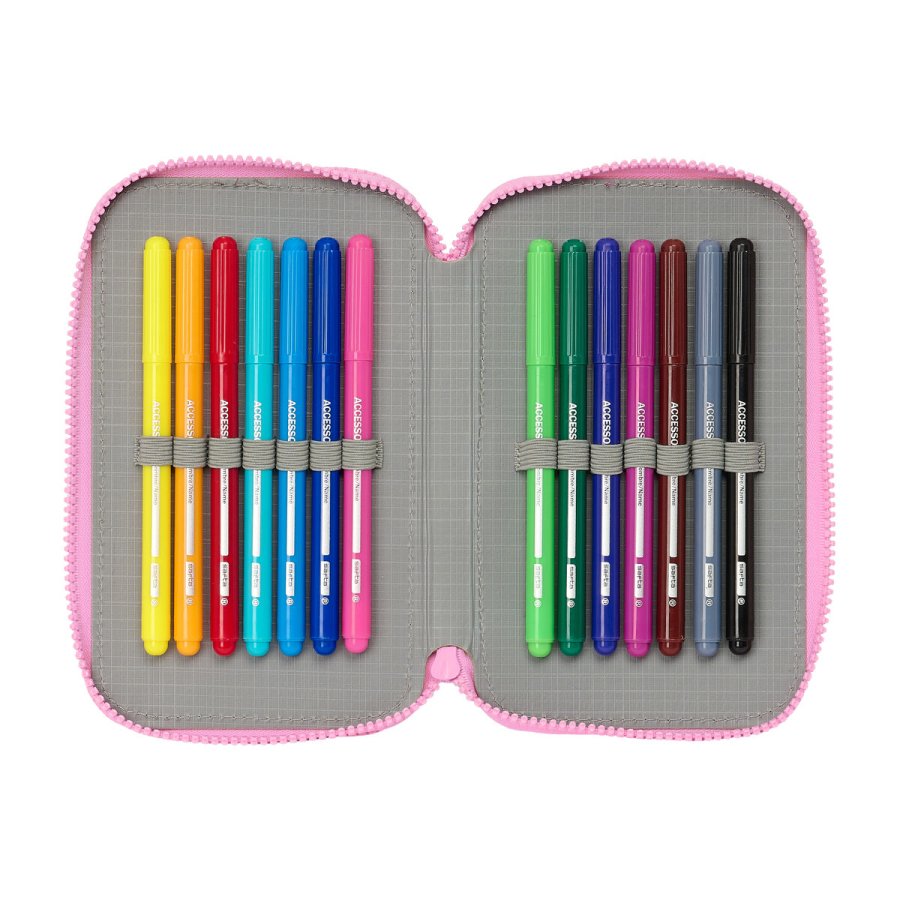 Dobbelt penalhus Gabby's Dollhouse Party Pink 12.5 x 19.5 x 4 cm 28 Dele #4