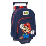 Skolerygsk med Hjul Super Mario World Marinebl 28 x 34 x 10 cm #1