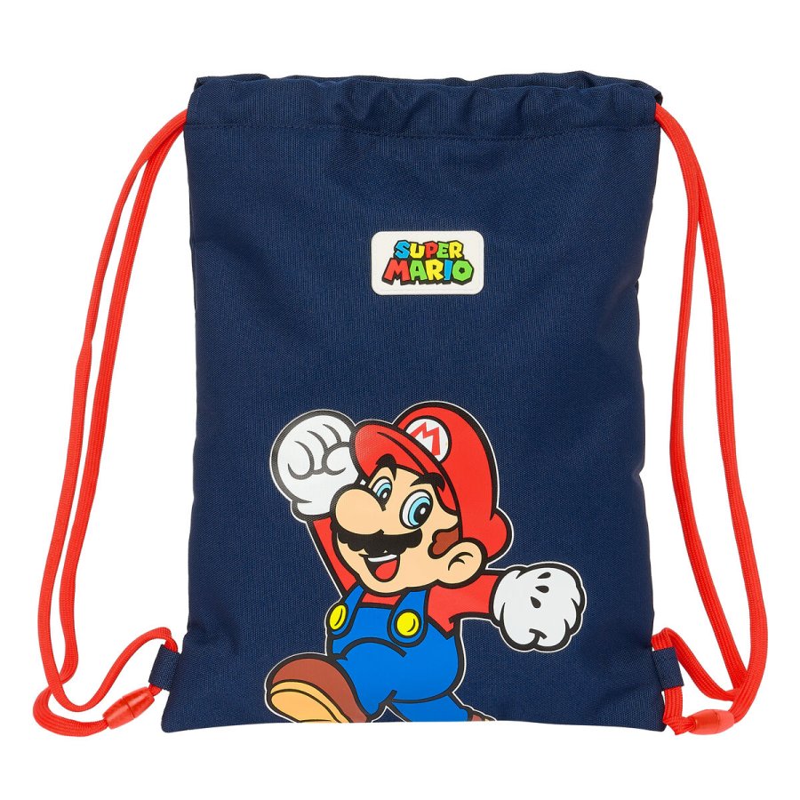 Rygsk med Snore Super Mario World Marinebl 26 x 34 x 1 cm #1