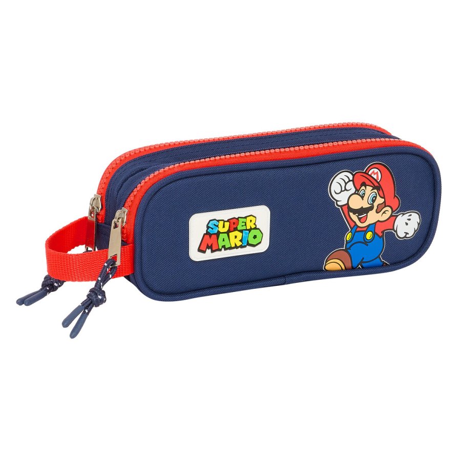 Dobbelt carry-all Super Mario World Marinebl 21 x 8 x 6 cm #1