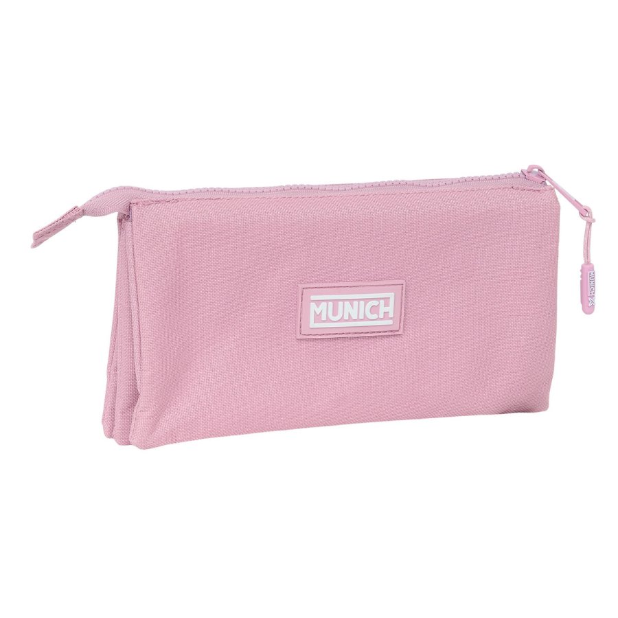 Tredobbelt bretaske Munich Basic Pink 22 x 12 x 3 cm #1