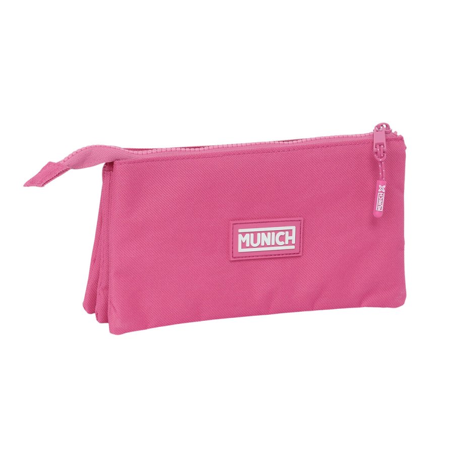 Tredobbelt bretaske Munich Basic Fuchsia 22 x 12 x 3 cm #3