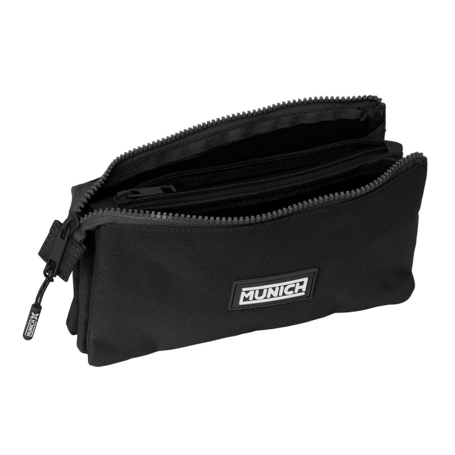 Tredobbelt bretaske Munich Negro Sort 22 x 12 x 3 cm #2
