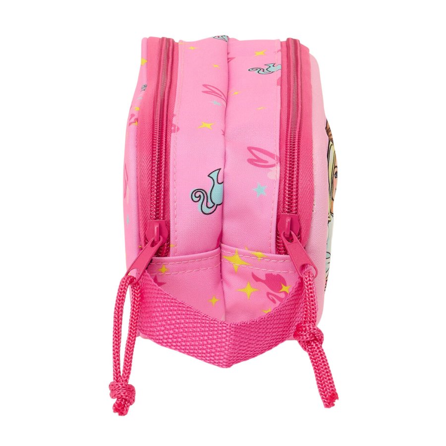 Dobbelt carry-all Barbie Pink Fuchsia 21 x 8 x 6 cm 3D #2