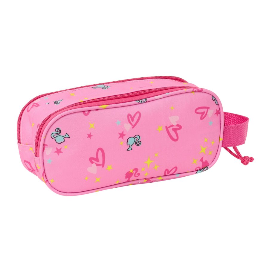 Dobbelt carry-all Barbie Pink Fuchsia 21 x 8 x 6 cm 3D #3