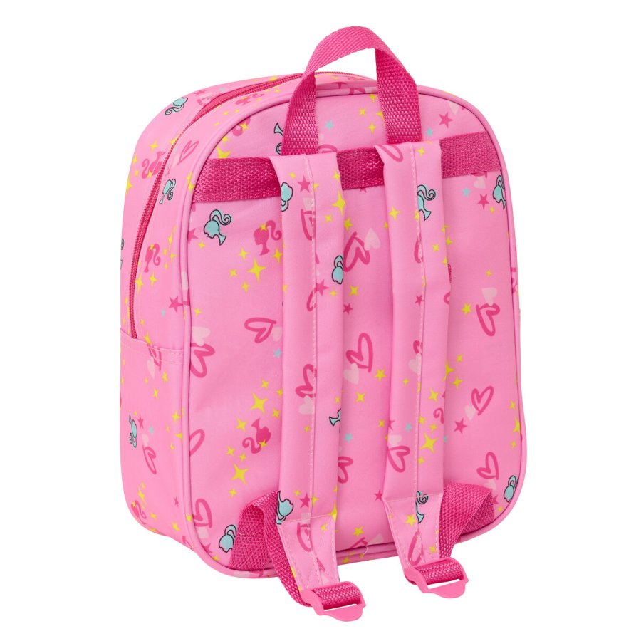 Skoletaske Barbie Pink Fuchsia 22 x 27 x 10 cm 3D #2