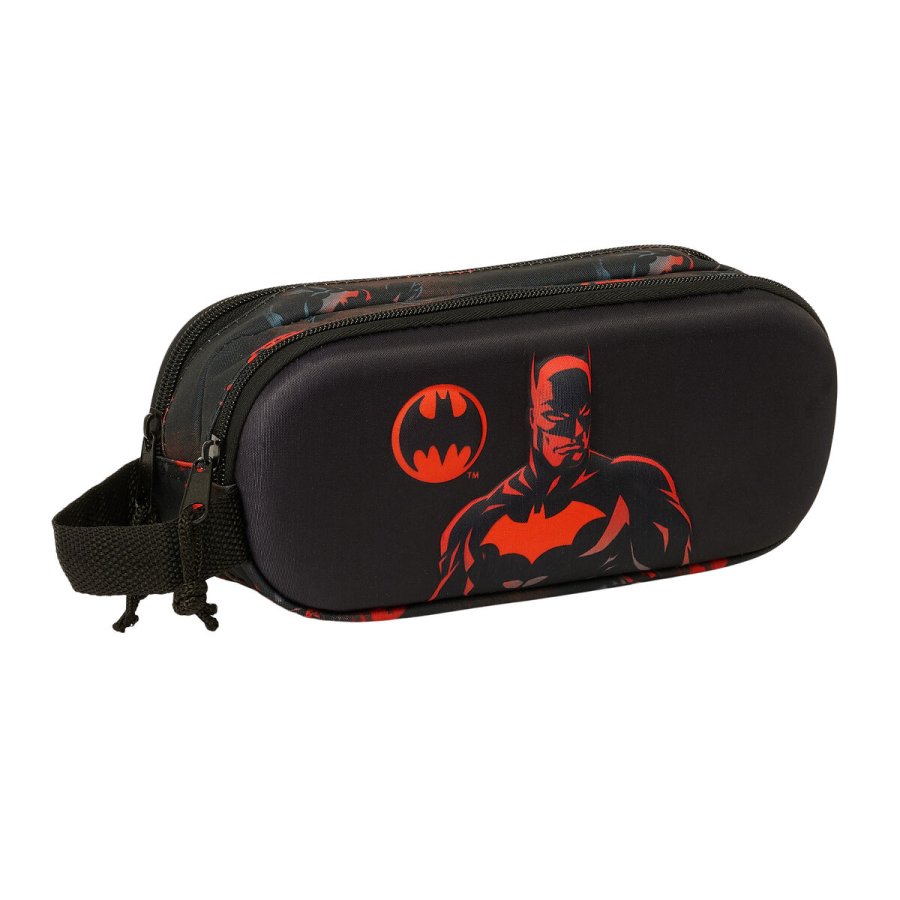 Dobbelt carry-all Batman Sort 21 x 8 x 6 cm 3D #1