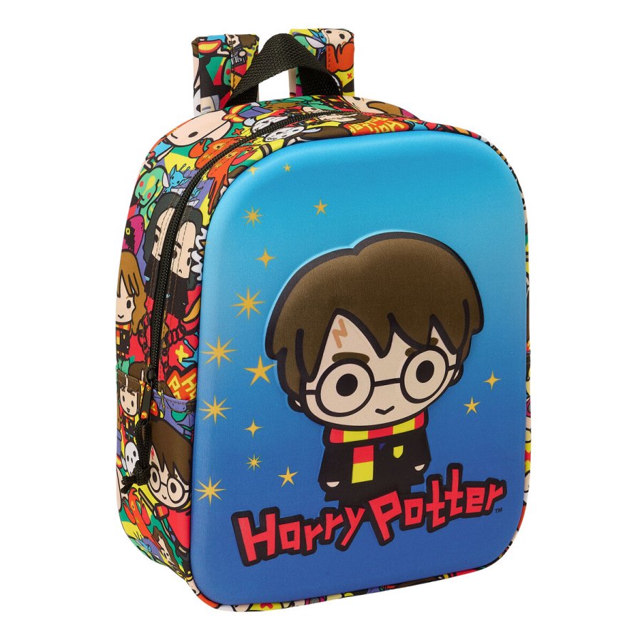 Skoletaske Harry Potter Bl Multifarvet 22 x 27 x 10 cm 3D #1