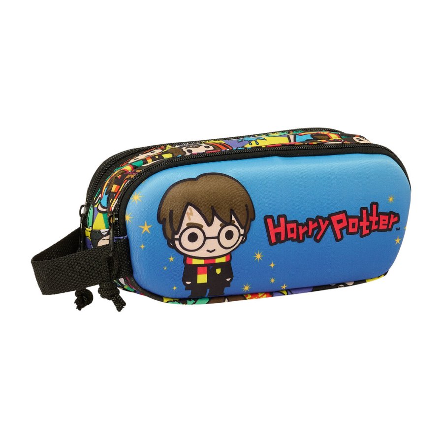 Dobbelt carry-all Harry Potter Bl Multifarvet 21 x 8 x 6 cm 3D #1