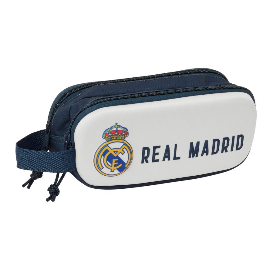 Dobbelt carry-all Real Madrid C.F. Hvid Marinebl� 21 x 8 x 6 cm #1