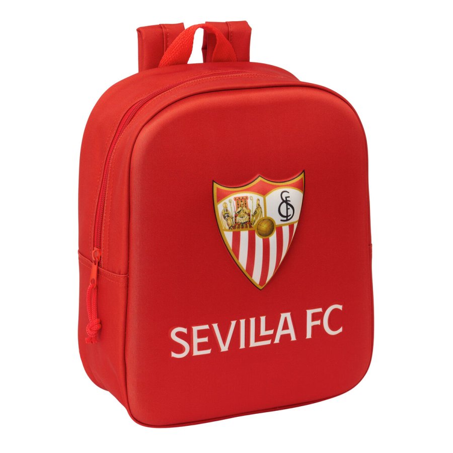 Skoletaske Sevilla Ftbol Club Rd 22 x 27 x 10 cm 3D #1