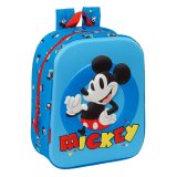 Skoletaske Mickey Mouse Clubhouse Bl 22 x 27 x 10 cm 3D #1